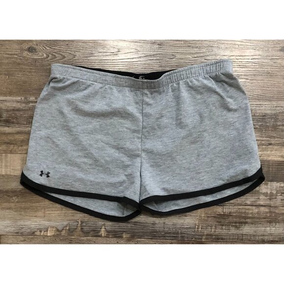 Under Armour Womens Medium Gray Lightweight Athletic Shorts - Picture 1 of 4